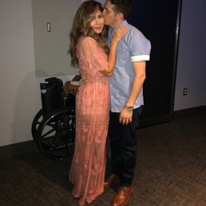 Ooh La Luxe Marigold Blush Maxi Dress